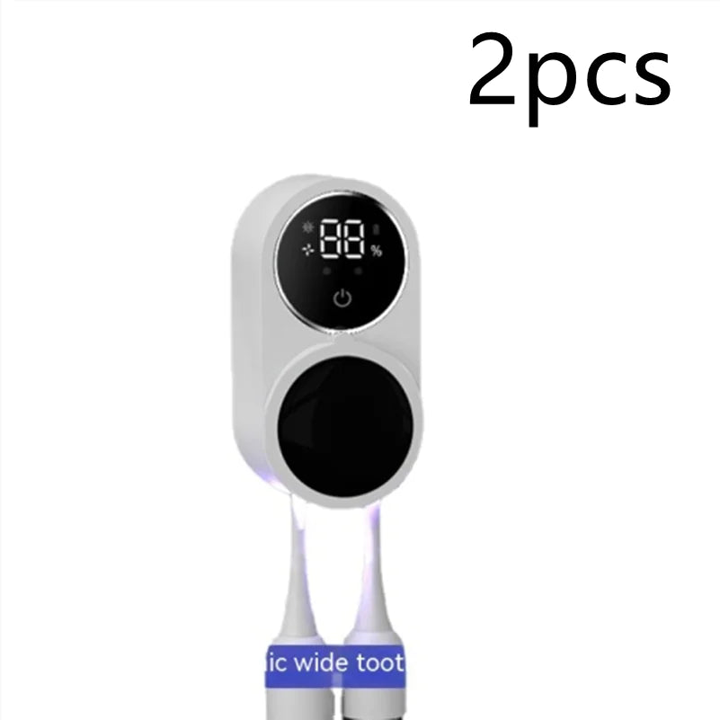 Portable UV-C Toothbrush Sterilizer & Holder – 99.9% Bacteria Elimination for Home or Travel