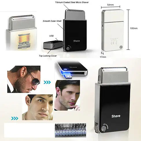 ⚡ Chic Shaver™ – Portable USB Travel Electric Razor